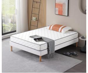 Nuits D'or Rêve Doux Matelas 160x200 Densité 30 Kg/m3 - Hauteur 18 Cm - Soutien Très Ferme + Oreiller à Mémoire de Forme Valeur 89 €