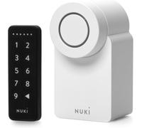 Nuki Smart Lock Go & Keypad (2025), système de porte sans vec déverrouillage automatique et saisie de code,via application, montage facile, compatible avec Alexa et Apple