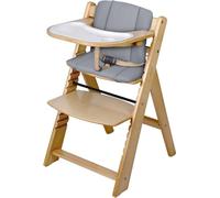 Nukido 703000 - Chaise haute en bois Nelo, dimensions : 45 x 40 x 78 cm