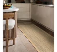 nuLOOM Élie Jonc de mer avec Bordure Chemin de Zone Tapis, 2 '15,2 cm X 8', Beige
