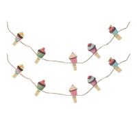NULYLU 10 Pinces en Bois Accessoires Pratiques et Élégants pour Photo et Note Forme Gâteau Support de Carte Nom, Décoration DIY Café