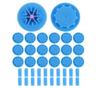 NULYLU 20 Ensembles Valve de Paquet de Compression sous Vide, Bouchon et Clip de Fermeture, Plastique et Silicone, Étanchéité Renforcée, pour Vêtements et Literie, Rangement Maison