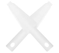NULYLU 2pcs Raclette de Nettoyage en Plastique Blanc pour Balai Vadrouille Multifonction, Accessoires Faciles à Utiliser sans Contact pour Nettoyage des Sols par Pression