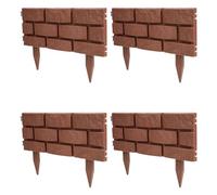 NULYLU 4 Pièces Clôture de Jardin Décorative en Plastique, Ornement de Clôture, Style Européen, pour Cour et Jardin, Simple et Élégante, Facile à Ajuster