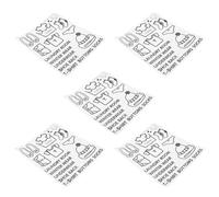 NULYLU 5feuilles Autocollants pour Vêtements Étiquettes Adhésives Pvc pour Rangement et Organisation Décor Chambre Faciles à Coller et Enlever sans Traces
