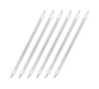 NULYLU 6 Pièces Élément Chauffant Quartz pour Radiateur Électrique Blanc, Tube de Remplacement en Céramique Fiable Chauffage Rapide, pour Bureau et Hiver Froid