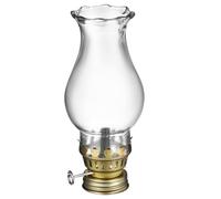NULYLU Abat-jour cylindrique en verre transparent pour lampe tempête - fixation stable et résistant aux températures élevées - conçu pour salon et salle à manger - 1 Couleur Aléatoire