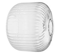 NULYLU Abat-jour Design Rayé Vintage Élégant en Verre Cylindrique à Double à Nettoyer, Compatible E26/e27 pour Salles à Manger et Maisons