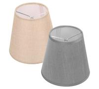 NULYLU Abat-jour en Tissu Polyester Adoucit la Lumière 2 Pièces Design Moderne et Élégant pour Lampe de Chevet et Lampadaire pour Chambre ou Salon