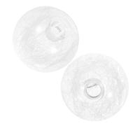 NULYLU Abat-jour en Verre Sphérique 2pcs Suspendre Luminaire, Éclairage Clair et Lumineux, Remplacement Facile, Design Simple et Élégant pour Lampadaire