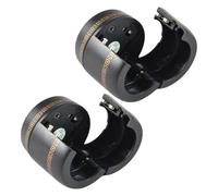 NULYLU Bouchons de Bouteille de Vin Noir Serrure à Combinaison à 3 Chiffres, Protection Sécurisée en Pc, Lot de 2 Pièces, Cuisine et Bouteilles de Whisky