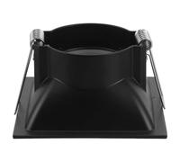 NULYLU Cache-spot Encastré pour Lampe Mr16 Noir en Métal Diffusion Lumineuse Optimisée L'éblouissement, Finition Mate Moderne pour Décoration Intérieure
