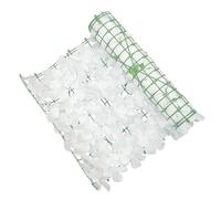 NULYLU Clôture Végétale Artificielle, Haie de Plantes Artificielles en Ldpe Blanc, Clôture de Protection pour Plantes, Aspect Créatif, pour Décoration de Jardin