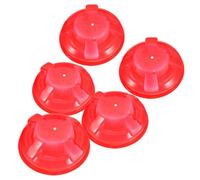 NULYLU Couvercle Anti-poussière Ajustement Précis 5 Pièces Protection en Plastique Rouge Installation Facile pour Détecteur de Fumée pour Maison Cuisine
