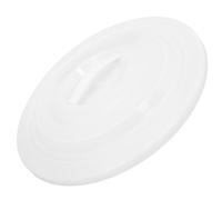 NULYLU Couvercle de Poubelle Ronde Extérieur 40 Cm en Plastique Blanc 40 Litres, Pièce de Rechange pour Seau de Recyclage, Couvercle de Poubelle Solide pour Gestion des Déchets