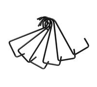 NULYLU Crochets pour Pot de Fleur Balcon Noir en Fer, Lot de 6 Pièces, Surface Antirouille, Installation Facile, Support Suspendu pour Jardin et Balcon
