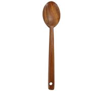 NULYLU Cuillère en Bois Louche à Soupe Résistante Cuisine en Bois de Teck Naturel, Ustensile sans Peinture pour Usage en Supermarché et Centre Commercial
