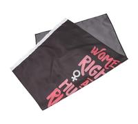 NULYLU Drapeau Noire et Rouge des Droits des Femmes en Polyester Résistant à L'usure, Facile à Suspendre Bannière pour Décoration Extérieure ou Intérieure pour Jardin