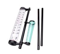 NULYLU Ensemble de 2 Stations Météo Classiques en Plastique Thermomètre Extérieur, Pluviomètre et Anémomètre pour Jardin et Plantation Agricole
