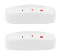 NULYLU Lot de 2 Interrupteurs Marche/arrêt pour Lampe Vintage, Plastique Blanc Noyau en Cuivre, Facile à Utiliser, Équipé D'un Témoin Lumineux, pour Chambres et Salles à Manger