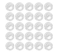 NULYLU Lot de 25 Arrêts à Sertir Invisibles pour Chaîne à Billes 4,5 Mm en Pom pour Stores et Rideaux, Fixation Sécurisée Longueur Ajustable