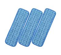 NULYLU Lot de 3 Serpillières Microfibres Réutilisables pour Balai, Nettoyage, Adaptées à Différents Types de Sols, Accessoires Solide pour Maison