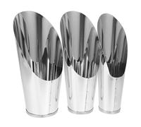 NULYLU Pelle à Terreau en Acier Inoxydable 3pcs Multifonction Argentée, Robuste et Non Déformable, Jardinage, Le Repiquage Plantes en Pot