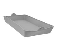 NULYLU Plaque de Cuisson en Silicone Gris 30x14,5x4,8 Cm Réutilisable Tapis de Cuisson Antiadhésif pour Four Plateau Multifonction de Gâteaux Viandes et Légumes