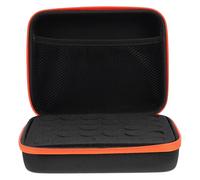 NULYLU Pochette de Voyage Antichoc pour Huiles Essentielles, Étui Portable Orange 30 Compartiments pour Flacons 5ml/10ml/15ml, Accessoire de Rangement Sécurisé pour Transport