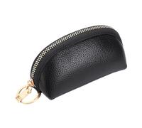 NULYLU Porte-clés Grand Rangement pour Homme Portefeuille en Cuir PU Noir Étui à Clés de Voiture Multifonction Alliage de Zinc Toucher Confortable, pour Usage Quotidien
