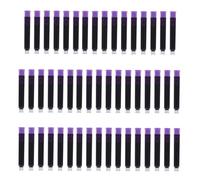 NULYLU Recharges d'Encre Violette pour Stylo-Plume, Lot de 100 Cartouches Courtes, Compatibles Stylos Standards, Accessoires pour Bureau et École