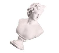 NULYLU Statue David Grecque en Résine Blanche pour Décoration Intérieure