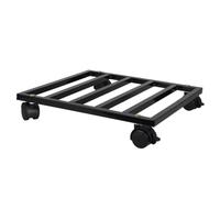 NULYLU Support de Pot de Fleur Métal avec roulettes Base Mobile Fonte Robuste pour Jardinière Support Roulant pour Plantes Intérieur et Extérieur Balcon et Patio