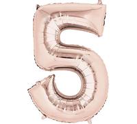 Number 5 Rose Gold - 34" Foil Numbers