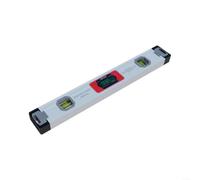 Numérique en alliage d'aluminium avec écran tactile, mesure double axe ±60°, affichage à 360°, alarme buzzer, conversion d'unité pour la construction et l'artisanat, argent 400 mm