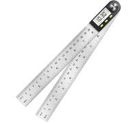 Numérique Règle D'angle Rapporteur, Mesure d'angle à 0°-360°, Mesure d'angle en acier inoxydable avec écran LCD, Règle en acier