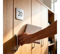 numéro 1-10 1-20 1-30 Numéro D'armoire De Casier Avec Support Auto-adhésif, Étiquettes De Signalisation Carrées Pour Le Bureau(Silver,1-30 W 8 cm)
