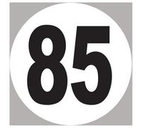 Numéro 85 - 5x5cm - Sticker/Autocollant