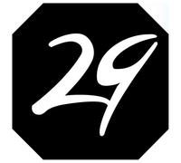 Numéro De Boite Aux Lettres 29 (Architecte 10x10cm) - Sticker/Autocollant