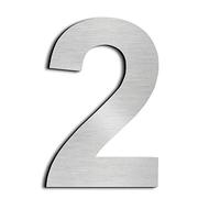 numero de maison chiffres de boite aux lettres acier argenté flottant 8in2 | Haute 20.5cm numero de maison exterieur Home Adresse Inoxydable SUS304 Anti corrosion anti rouille installation facile