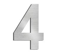 numero de maison chiffres de boite aux lettres acier argenté flottant 8in4 | Haute 20.5cm numero de maison exterieur Home Adresse Inoxydable SUS304 Anti corrosion anti rouille installation facile