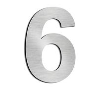 numero de maison chiffres de boite aux lettres acier argenté flottant 8in6 | Haute 20.5cm numero de maison exterieur Home Adresse Inoxydable SUS304 Anti corrosion anti rouille installation facile