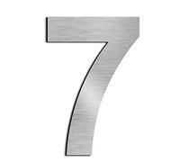 numero de maison chiffres de boite aux lettres acier argenté flottant 8in7 | Haute 20.5cm numero de maison exterieur Home Adresse Inoxydable SUS304 Anti corrosion anti rouille installation facile