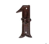 Numéro de maison en fonte Chiffre 1