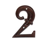 Numéro de maison en fonte Chiffre 2