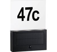 Numéro De Maison Extérieur Solaire Neda Ip44 3000k Pir Anthracite