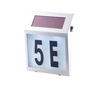 Numéro de maison lumineux solaire ''Trapèze''