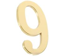 Numéro de Maison Magnétique en Métal Doré pour Hôtels et Bureaux | Résistant et Épais, Usage Extérieur, Plaque Créative, Finition Or, pour Boîte aux Lettres et Porte