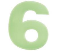 Numéro de maison phosphorescent - ''6'' G