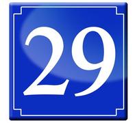 Numéro De Rue 29 (Classique 10x10cm) - Sticker/Autocollant